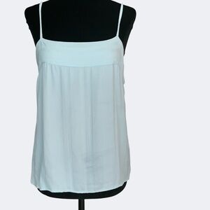 Anthropologie Tina Jo Light Blue Spaghetti Strap Camisole Cami Top SZ S